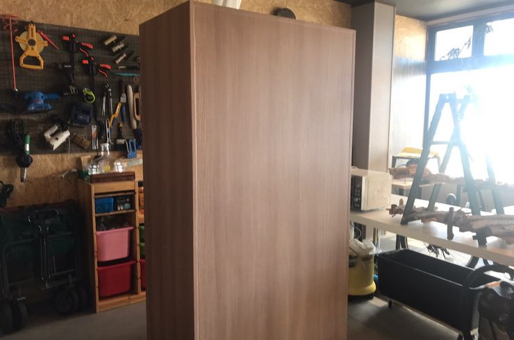 トランクルームシート貼り工事